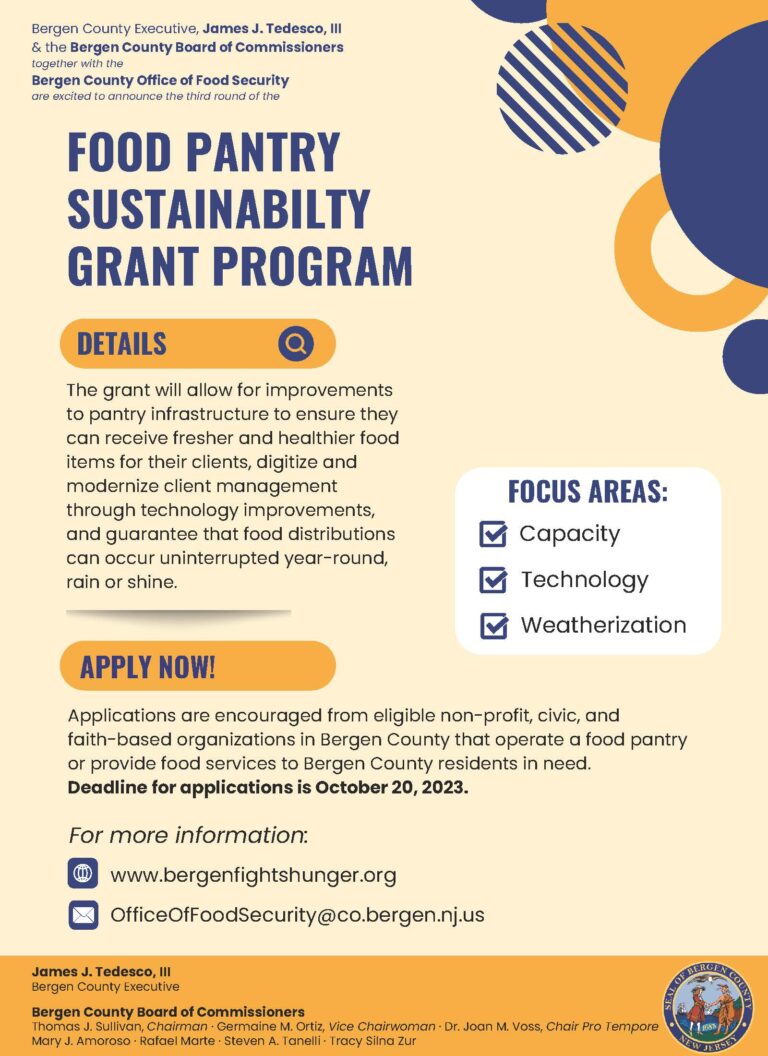 COUNTY OFFICE OF FOOD SECURITY NOW ACCEPTING 2023 SUSTAINABILITY GRANT PROGRAM APPLICATIONS