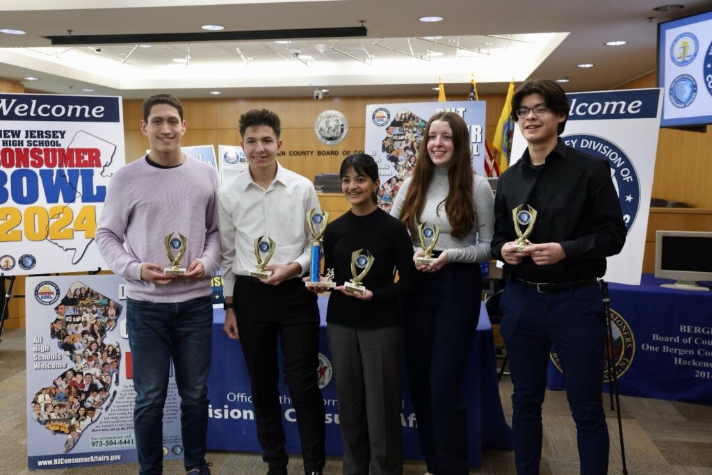 Above: 2024 Bergen County Consumer Bowl Champions Rutherford High School.